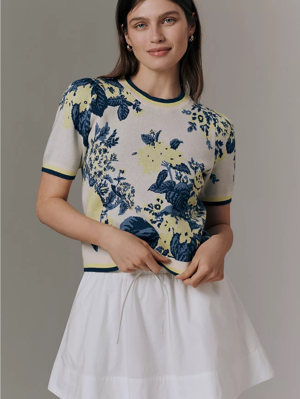 Anthropologie Maeve Short Sleeve Sweater